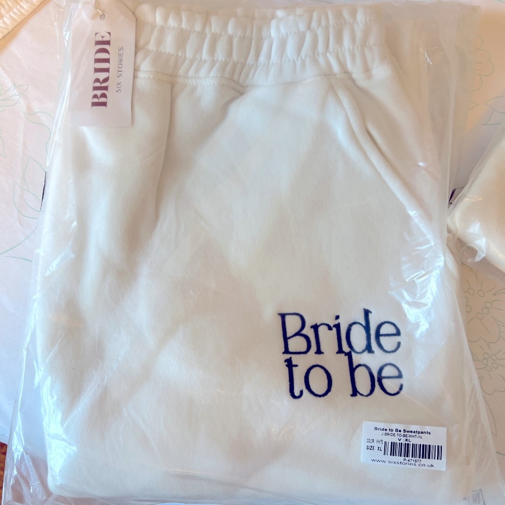 Brand new tags on. Six Stories Bride to Be Sweatpants.